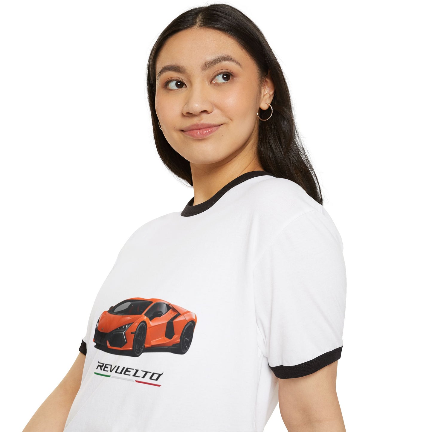 Unisex Ringer T-Shirt - Lamborghini Revuelto Design