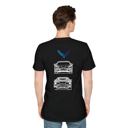 Graphic Blue Corvette T-Shirt