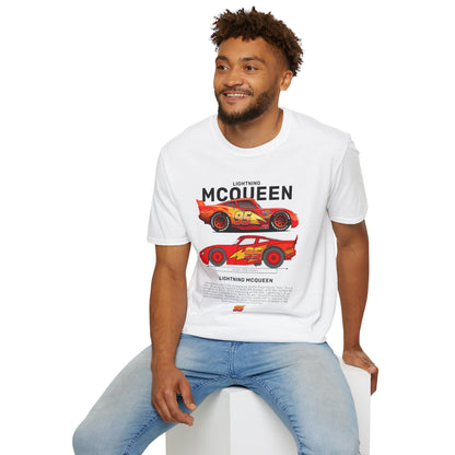 Lightning McQueen Unisex Softstyle T-Shirt | Perfect for Car Enthusiasts & Fans