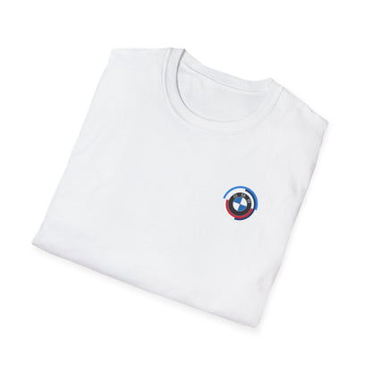 Graphic Tee - BMW M Logo Front and Red Comic Book Panel Back Design