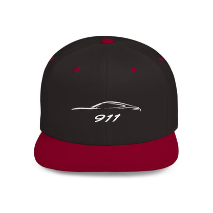 Porsche 911 Cap - Classic Flat Bill Snapback Hat