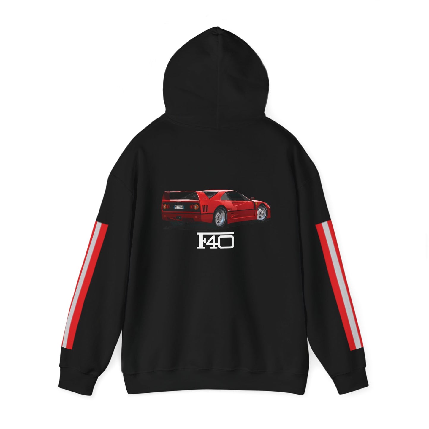 Hooded Sweatshirt Ferrari F40 Scuderia Racing Stripes