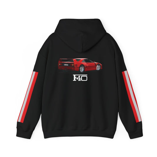 Hooded Sweatshirt Ferrari F40 Scuderia Racing Stripes