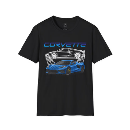 Graphic Blue Corvette T-Shirt