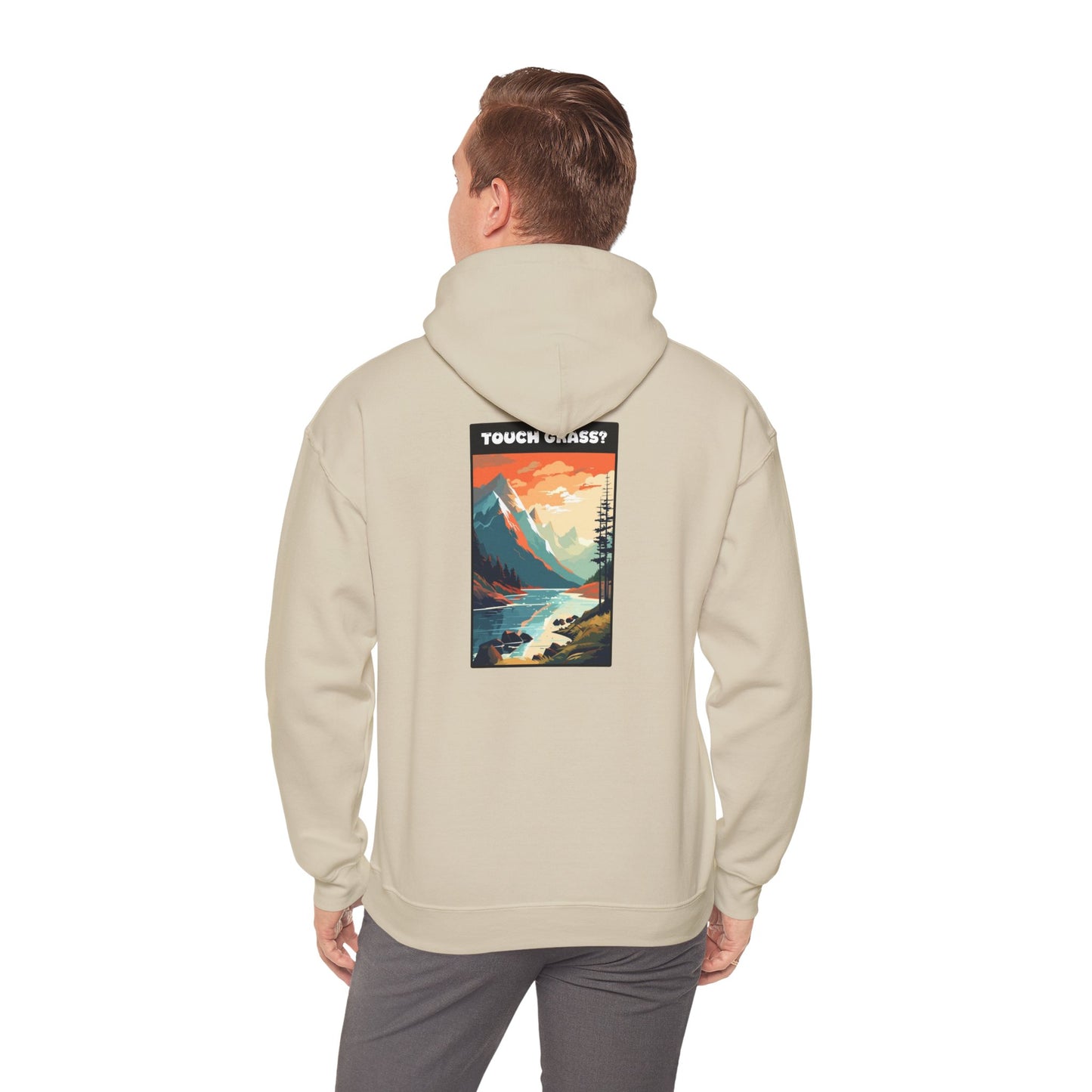 Nature Artwork Hoodie - 'Touch Grass'