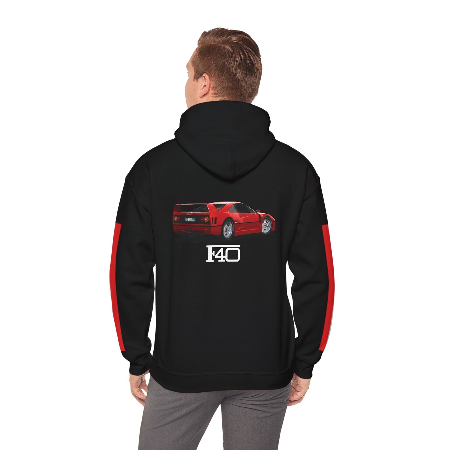 Hooded Sweatshirt Ferrari F40 Scuderia Racing Stripes