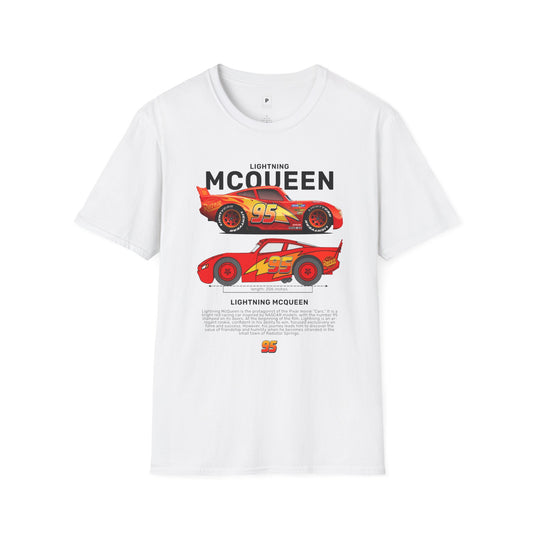 Lightning McQueen Unisex Softstyle T-Shirt | Perfect for Car Enthusiasts & Fans